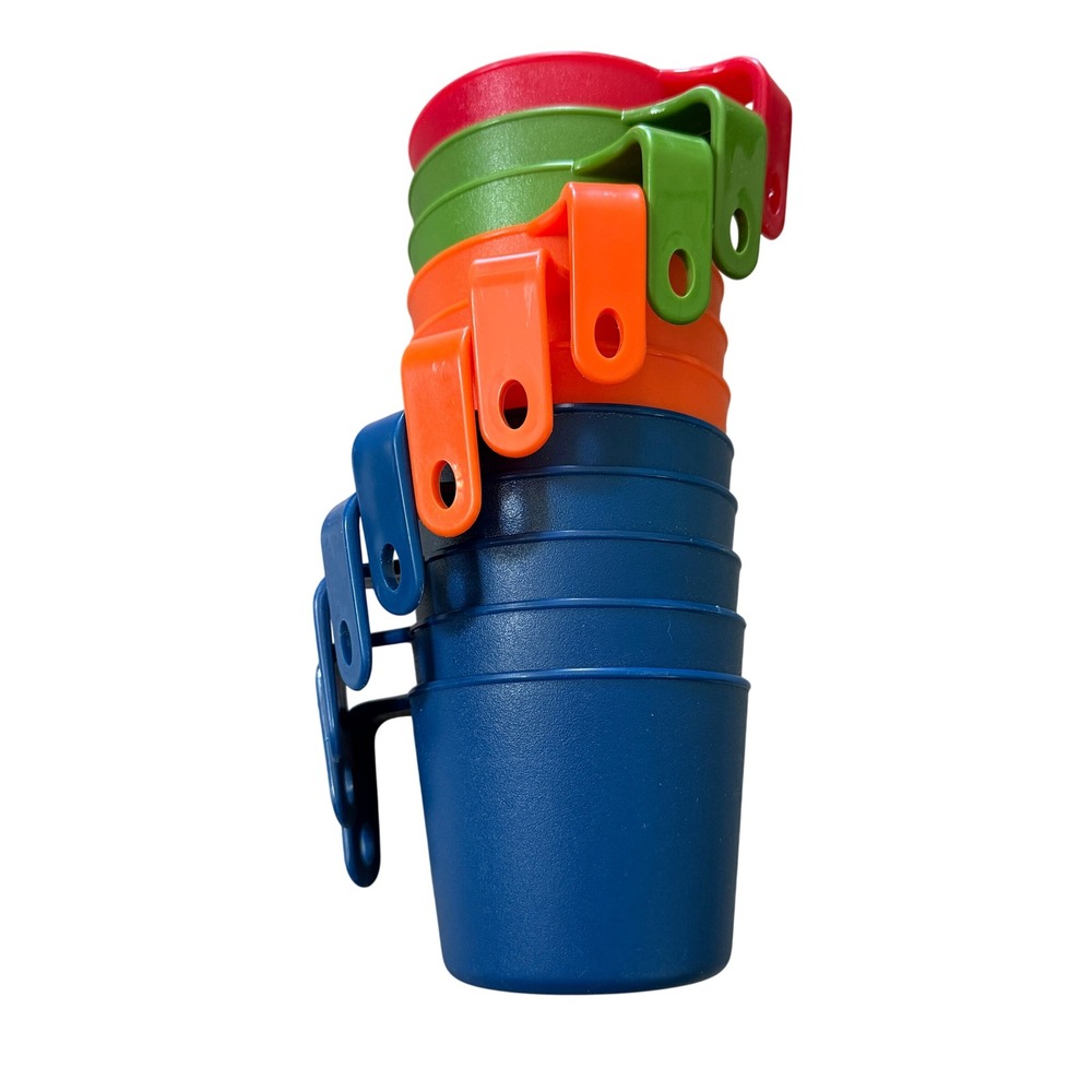 GSI Outdoors Nesting Camping Cups Set of 11 Mesh Storage‎ Bag Multicolor PP Mug